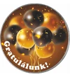 // Gratuláló alkalmi érem léggömbökkel, névre szóló ajándékkártyával, díszborítékban, színezett érem, díszborítékban //