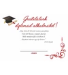 Diplomaosztóra alkalmi érem névre szóló ajándékkártyával, díszborítékban