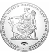 // 2 florin utánveret  Házasság 25. évf. 2 florin ezüstözött rézötvözet  utánveret  másolat  nem pénz  replica  no coin