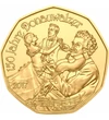 5 euro, Kék Duna keringő 5 euró, aranyozott, Ausztria, 2017