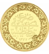 V. Mehmed szultán 500 arany kurus, Oszmán Birodalom, 1915, utánveret