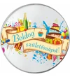 Születésnapi alkalmi érem névre szóló ajándékkártyával, díszcsomagolva