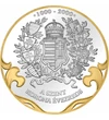 Székesfehérvár, a koronázóváros, ezüstözött, aranyozott érem