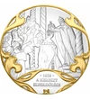 Szent Korona, a kereszt elferdülése, ezüstözött, aranyozott érem