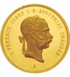  Ferenc József koronázása, aranyozott érmek utánveretben