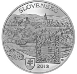 20 euró, Kassa, ezüst, 2013, Szlovákia
