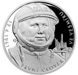 2 dollár, Juríj Gagarin, Ag,2021, Niue