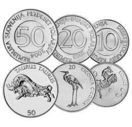 10, 20, 50 tolar, , 0, 0, Szlovénia, 2002-2006