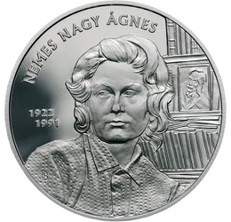 15000 forint, Nemes Nagy Ágnes, könyvek, Babits portré, Ag 925, 31,46 g, Magyarország, 2022