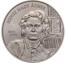 2000 forint, Nemes Nagy Ágnes, könyvek, Babits portré, CuNi, 30,8 g, Magyarország, 2022
