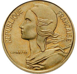  5 cent, 1966-2001, Franciaország