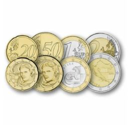 1, 2, 5, 10, 20, 50 cent, 1, 2 euró, , 0, 0, Horvátország, 2023