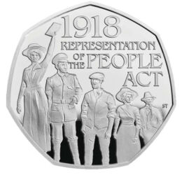  50 penny, Brit választójog 100.évf., Nagy-Britannia