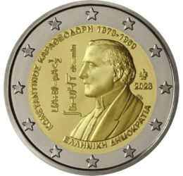 2 euró, Carathéodory portréja, , CuNi, 8,5 g, Görögország, 2023