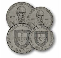 2,5, 5, 25 escudo, , 0, 0, Portugália, 1977