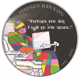  Stephen Hawking, medal 2018, Nagy-Britannia