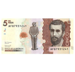 5000 peso, , 0, 0, Kolumbia, 2018