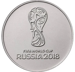  25 rubel, &quot;Fifa World Cup&quot;, 2018, Oroszország