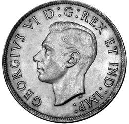  1 dollár, Parlament, ezüst, 1939, Kanada