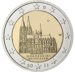  2 euró, Kölni dóm, 2011, Németország