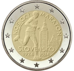 2 euró, Futó, , CuNi, 8,5 g, Szlovákia, 2024