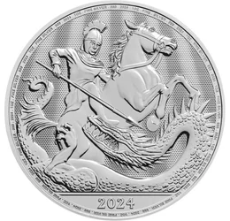 2 font, Sárkányölő Szent György, , Ag 999, 31,1 g, Nagy-Britannia, 2024