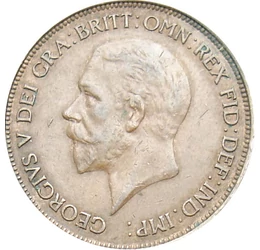 GB/ 1 penny, V. György, 1910-1936, Nagy-Britannia