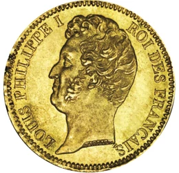  20 frank,I.Lajos Fülöp,1830-1831,ar, Franciaország