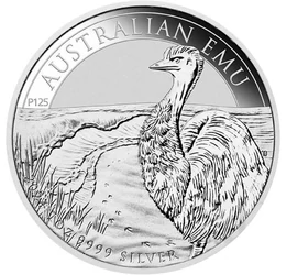 1 dollár, Emu, , Ag 9999, 31,1 g, Ausztrália, 2024
