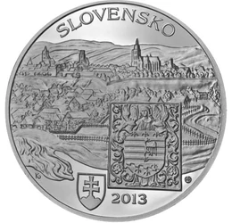  20 euró, Kassa, Ag, proof, 2013, Szlovákia