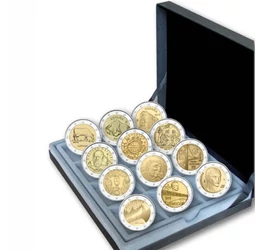 GYŰJTEMÉNY - Európa legszebb 2 eurói, 12x2 euró, Európai Unió, 2002-2021 - IV.