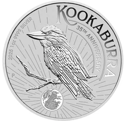 1 dollár, Kookaburra ábrázolás, színsúly, , Ag 9999, 31,1 g, Ausztrália, 2025