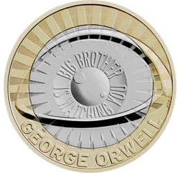 2 font, Szem ábrázolás, CuNi, 12 g, Nagy-Britannia, 2025