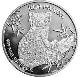CHAD/ 5000 frank, Vörös panda,Ag,2024, Csád Köztársaság