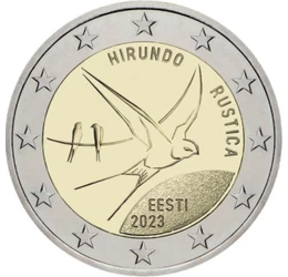 Füsti fecske, 2 euró, Észtország, 2023
