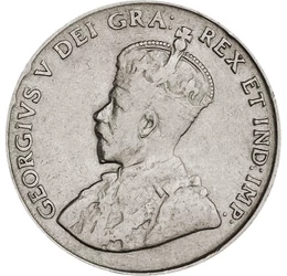 Az első brit király, aki Kanadában járt, 5 cent, Kanada, 1922-1936