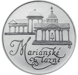 Gyógyító víz, és világörökség, 50 korona, ezüst, Csehszlovákia, 1991