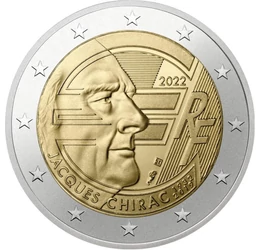 Aki a franciáknál bevezette az eurót , 2 euró, Franciaország, 2022