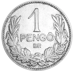 A pengő évei, 1 pengő, ezüst, Magyar Királyság, 1927