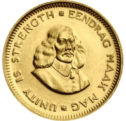 Van Riebeeck aranya, 1 rand, arany, Dél-afrikai Köztársaság, 1961-1983
