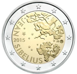 160 éve svédként született a finn hazafi, 2 euró, Finnország, 2015