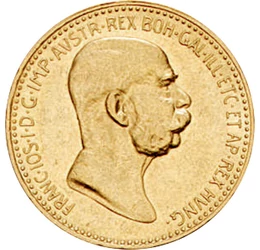 Ferenc József 100 éves aranykoronája, 10 korona, arany, Osztrák–Magyar Monarchia, 1909