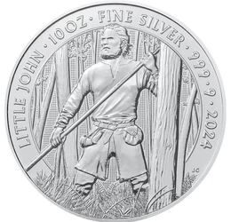 Robin Hood bajtársa, 10 font, ezüst, Nagy-Britannia, 2024