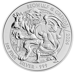 A hős küzdelme a gonosszal, 2 font, ezüst, Nagy-Britannia, 2024
