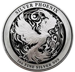 A Főnix madár újjászületése, 2 dollár, ezüst, Niue, 2024