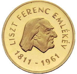  100 Ft, Liszt Ferenc, arany, Magyar Népköztársaság