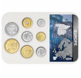 1, 5, 10, 25, 50, 100, 200, 500 peseta, , 0, 0, Spanyolország, 1989-2001