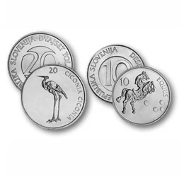 10, 20, 50 tolar, , 0, 0, Szlovénia, 2002-2006