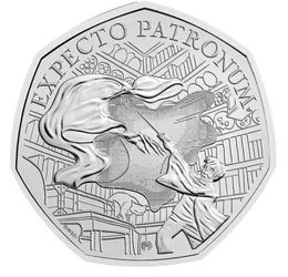 50 penny, Harry Potter patrónus varázslata dementor ellen, CuNi, 8 g, Nagy-Britannia, 2025