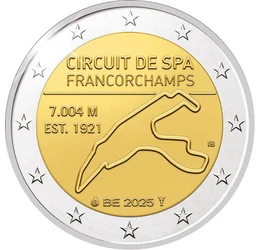 A világ legszebb Formula-1 pályája, 2 euró, Belgium, 2025